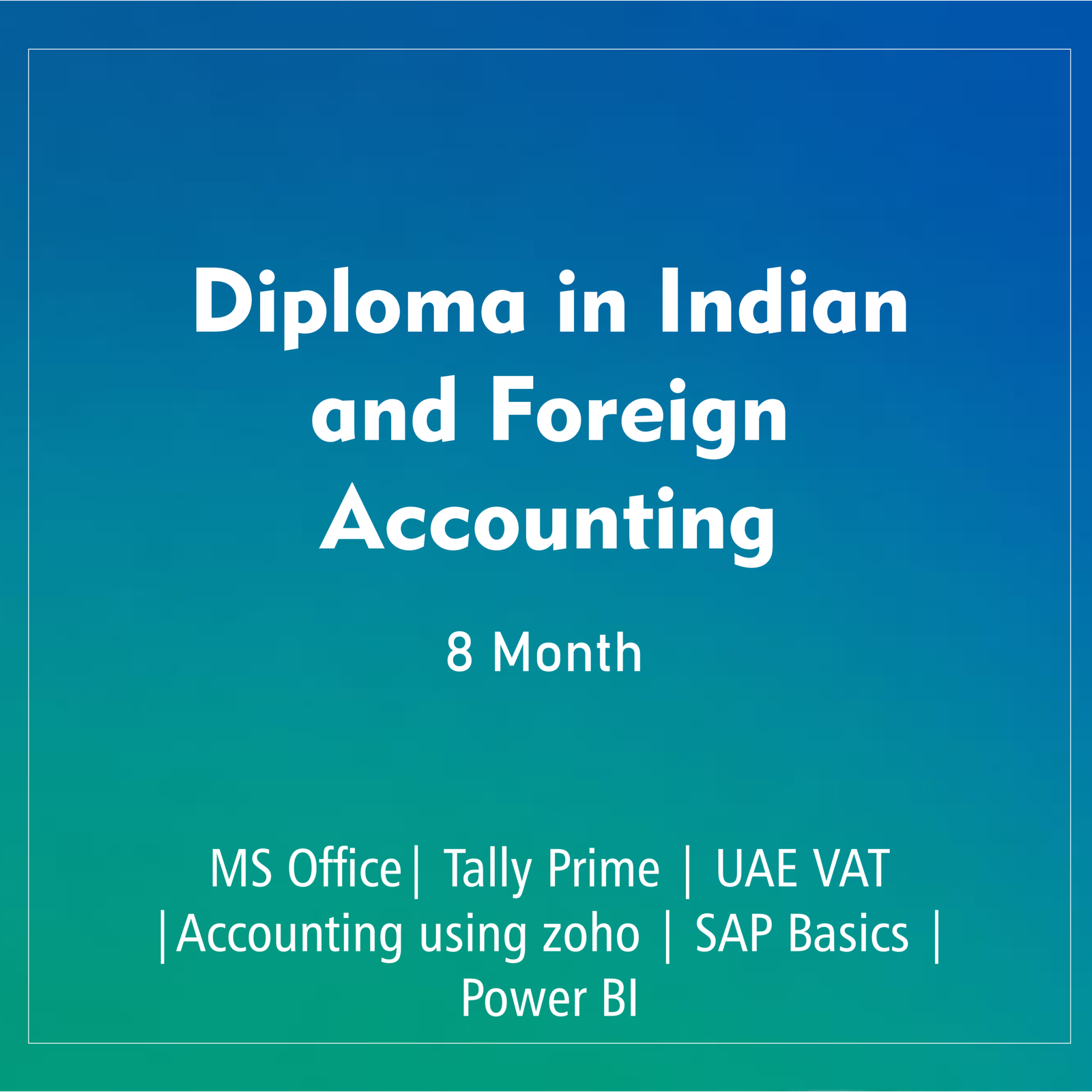 DIPLOMA IN INDIAN AND FOREIGN ACCOUNTING