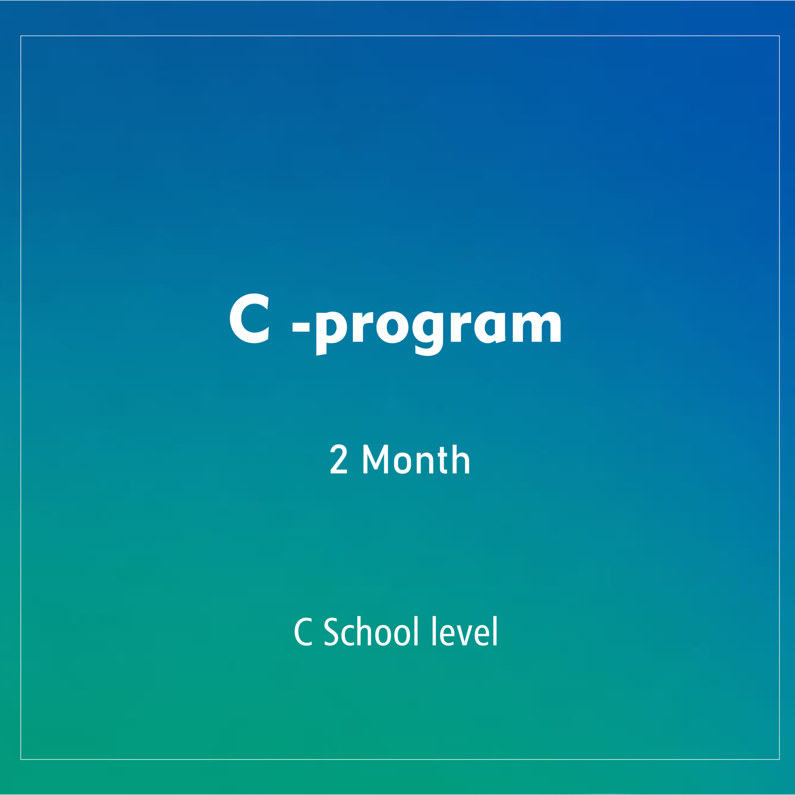 C -PROGRAM